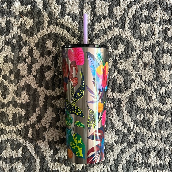 Starbucks 2023 Immersive Floral Tropical Tumbler with Straw (24 oz) - Picture 3 of 7